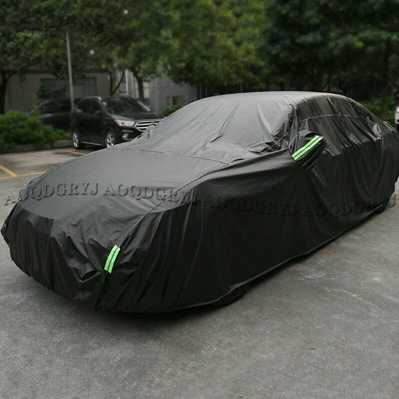 Black Car Cover Custom-Fit Waterproof Sunshade for LEXUS ES300H ES350 2018-2022