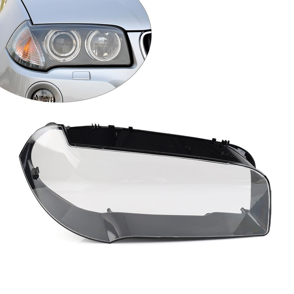 Headlight Lens Cover Headlamp Shell Transparent Lampshade for BMW X3 E83 04-10
