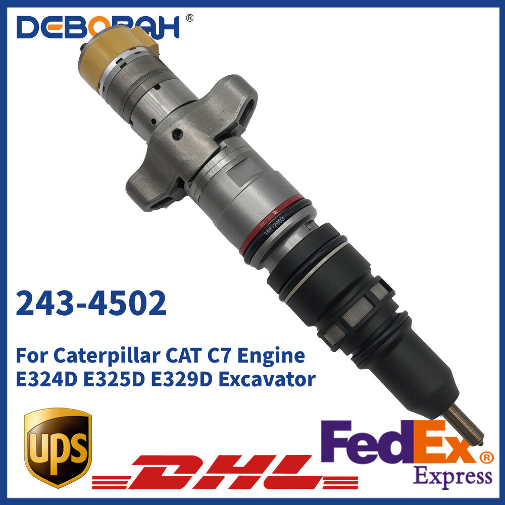 Fuel Injector 243-4502 2434502 Caterpillar C7 Engine 336GC Excavator 10R-4761