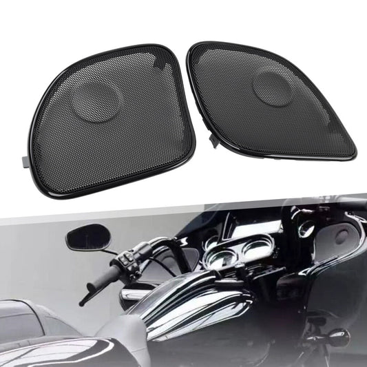 Front Fairing Speaker Grilles Mesh Cover for Harley Road Glide FLTRX 15-23 16 18