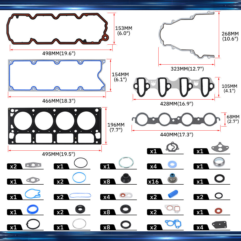 For 05-09 for SAAB 9-7X 5.3L Truck  SUV NON DOD/AFM Camshaft Lifters Bolts Kit