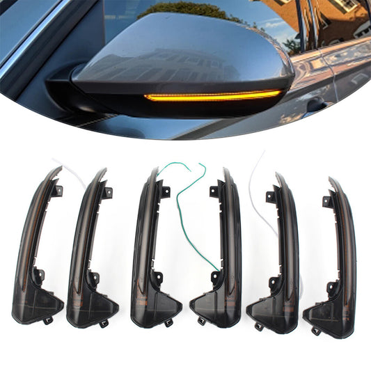 Sequential LED Side Mirror Turn Signal Light for Audi A6 C7 C7.5 RS6 S6 4G 12-18