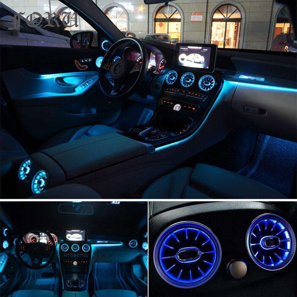 64 Colors Air Vent LED Ambient Light Set for Mercedes-Benz C Class W205 GLC X253