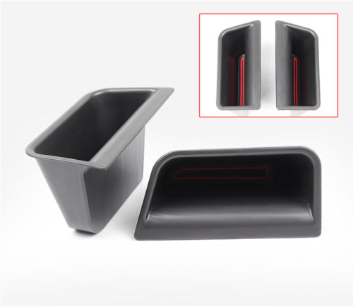 Black Front Car Door armrest Storage Box Holder 2PCS for Ford Explorer 2020-2023