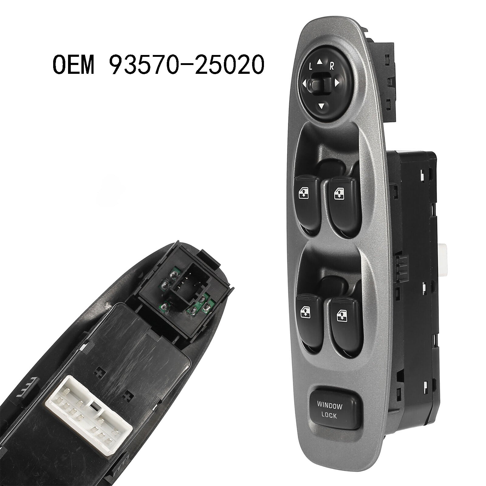for Hyundai Accent MK II 1999-06 Master Power Window Switch 93570-25020 BLACK 1