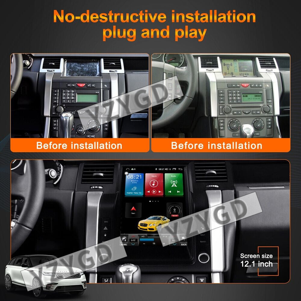 for Land Rover for Range Rover Sport 2005-2009 Car Radio Screen Carplay 2 Din Stereo