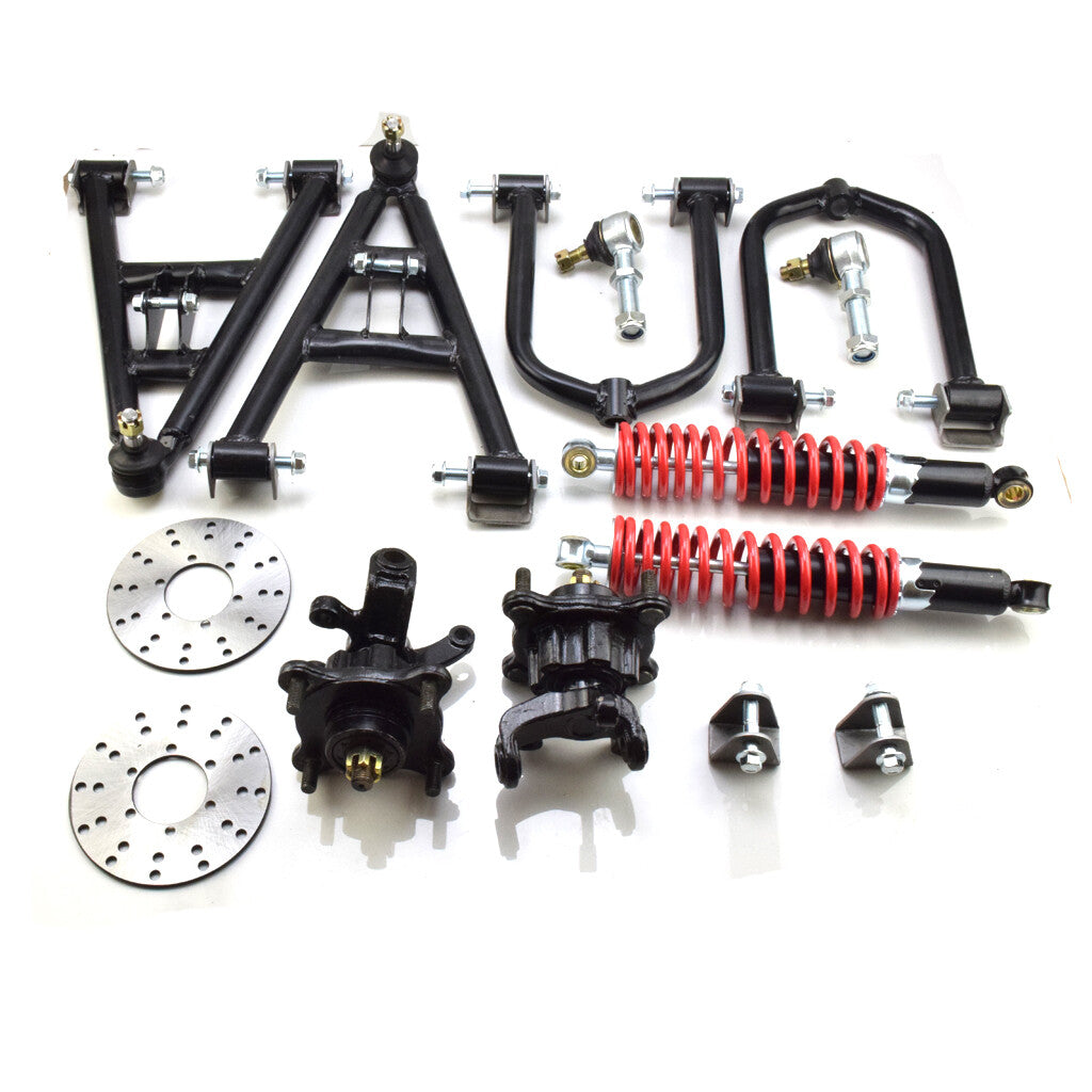 35cm Front Suspension Swingarm Upper/Lower A Arm Steering Strut Knuckle Spindles