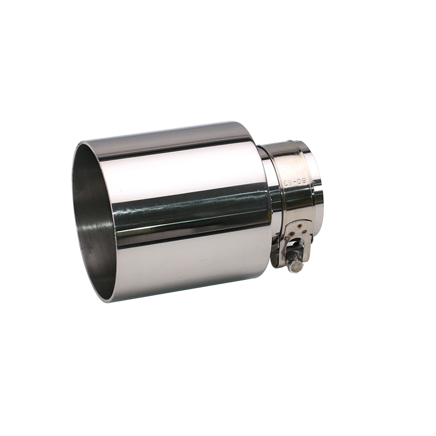 Sliver Universal 2.5'' Inlet 4'' OD Exhaust End Tips Clamp-on Pipe Tip 145mm