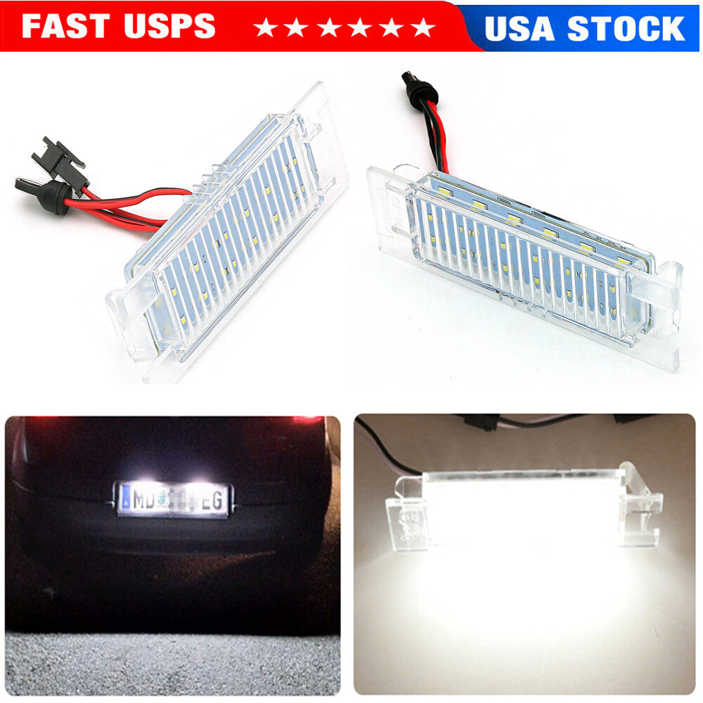 2Pcs Fit for Opel Astra H Corasa C D Insignia Car LED License Plate Lights Lamps