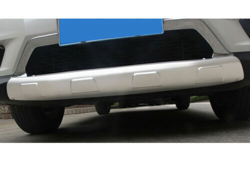 for Nissan Rogue 14-16 Steel Front Rear Skid Plate Bumper Board Guard Cover 2pc