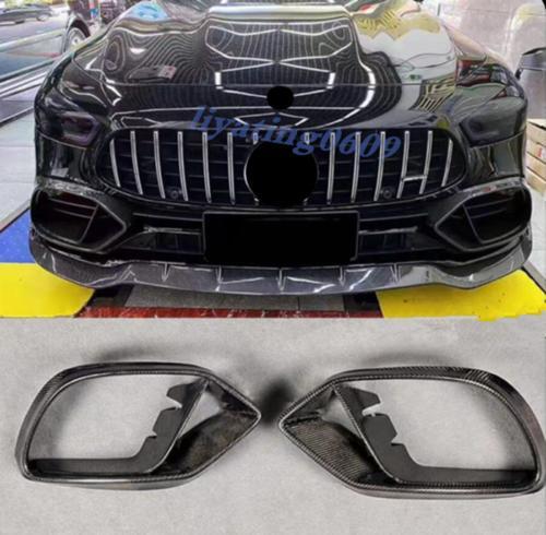 2-Piece Front Bumper Grill Vent Cover for Mercedes -AMG GT GT53 GT63 S 2019 - 2022