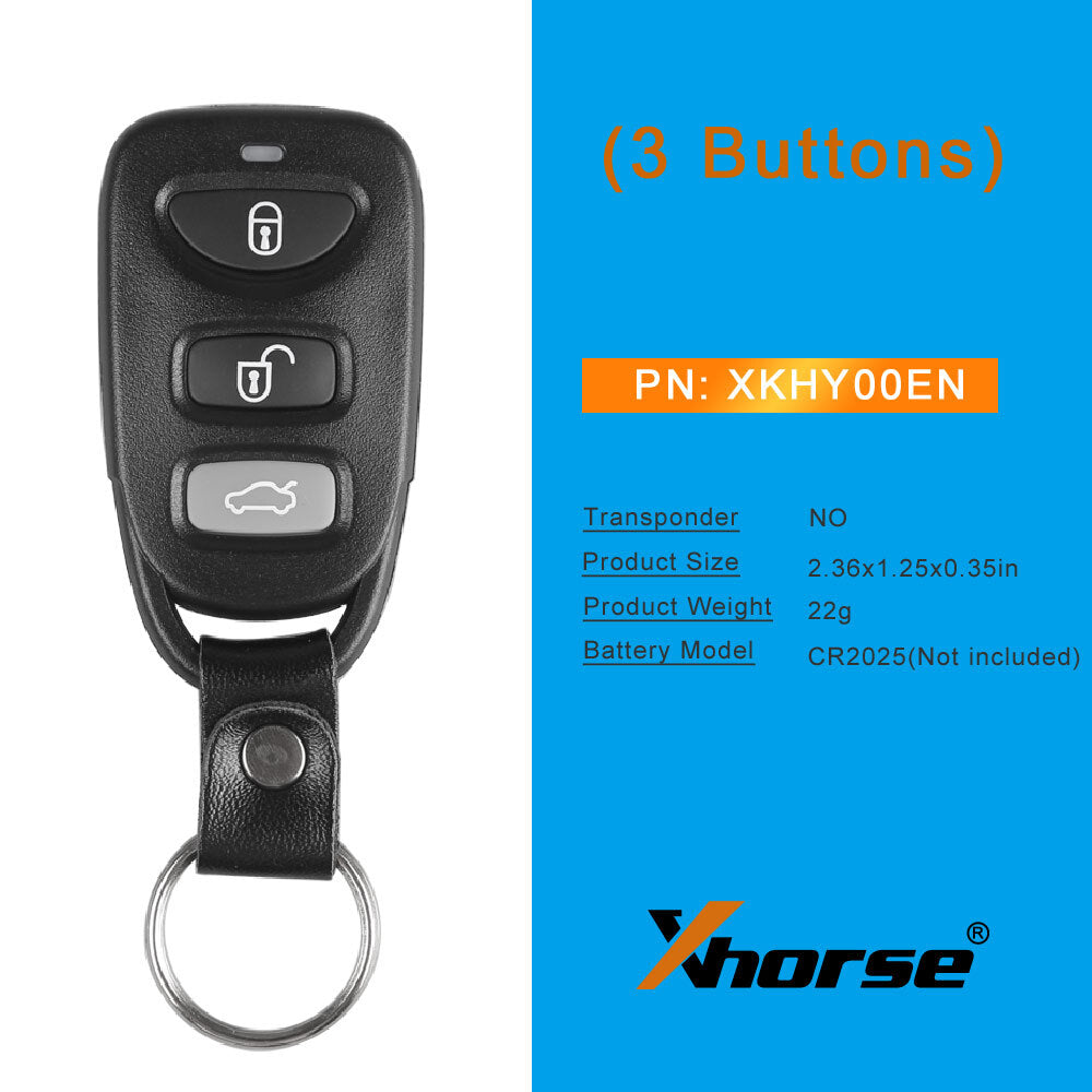 5Pcs universal Wire Remote Key XKHY00EN for Hyundai VVDI  VVDI2 Key Tool