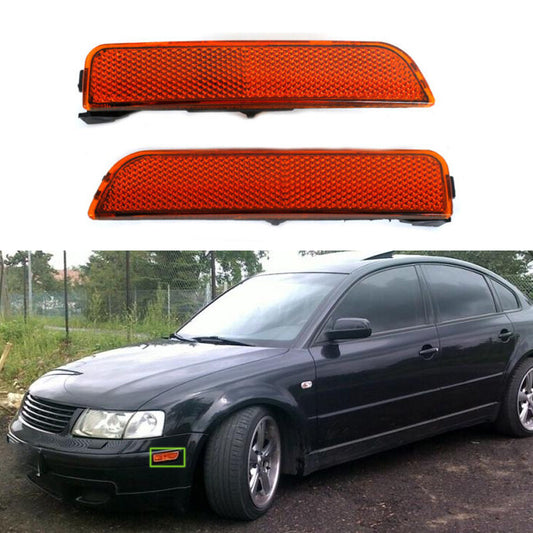 2pc Front Bumper Side Marker Turn Signal Lamp for VW for Passat B5 Red len 2001-2005
