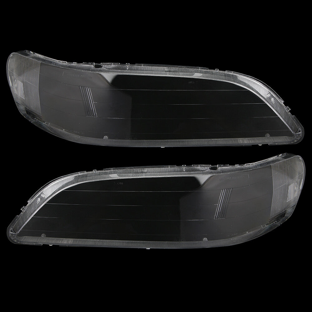 A pair of headlight lens covers with transparent headlight lenses for Honda Accord 1998 - 2002 2/4D