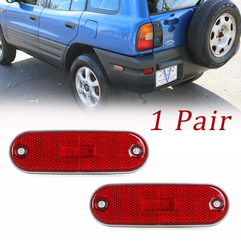 Pair Rear Reflector Side Marker Lamp with bulbs for Toyota rav4 Rav-4 1996-2000