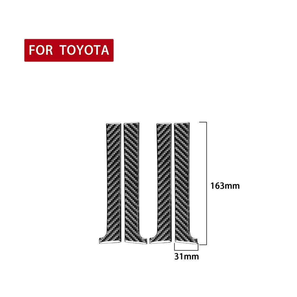 4Pcs Carbon Fiber Interior Door Handle Cover Trim for Toyota Tundra 2014-2018