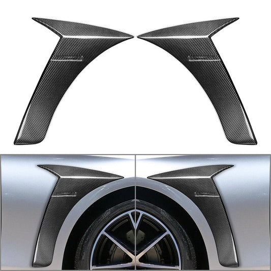 2Pcs Carbon Fiber Side Air Vent Fender Fin for Mercedes-Benz S Class W222 S400