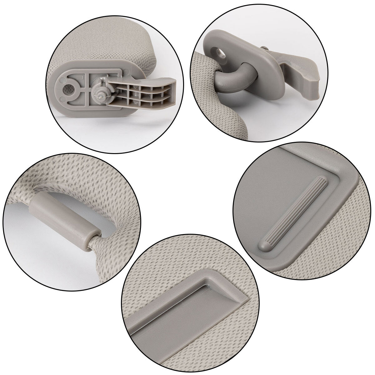 Sun Visor Grey LH Right-hand grip for Hyundai for Elantra 11-15 1.8L 2.0L 852103X000 852203X000TX