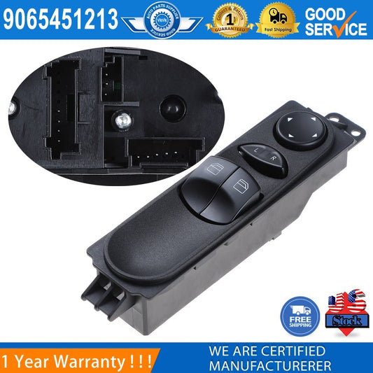 Driver's side window switch 9065451213 for Mercedes-Benz Sprinter 2500 and 3500