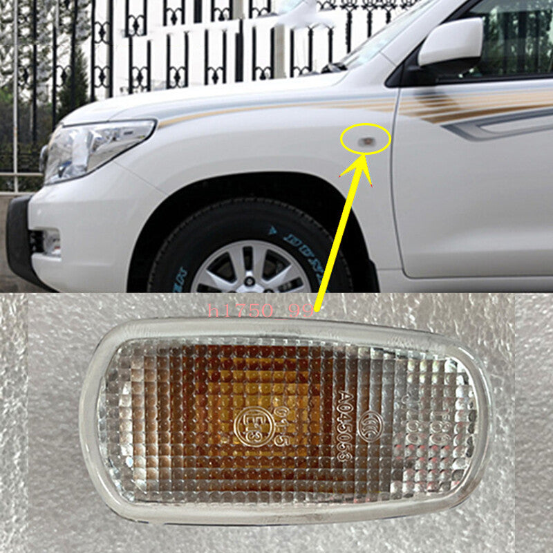 2pcs for Toyota Prado LC200 2008-2011 Front Fender Side Lh+Rh Signal Light Cover