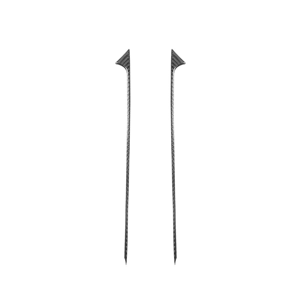 2X Carbon Fiber Front Door Trims Trim for Mercedes R Class 2009-2012