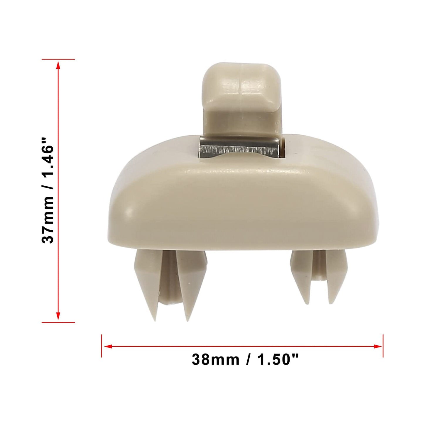 Pair of Sun Visor Clip Beige for Audi A3 A4 A5 Q5 A7 B6 B7 B8 S4 S5 TT 8U0857562