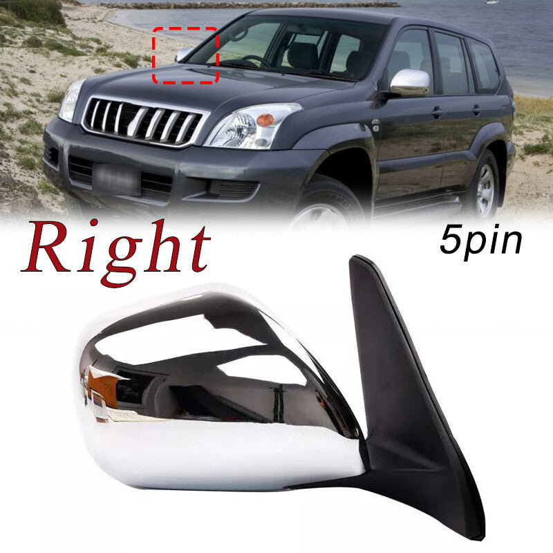 Right for Toyota for Land Cruiser Prado LC120 2002-09 5Pin Electric Door Side Mirror