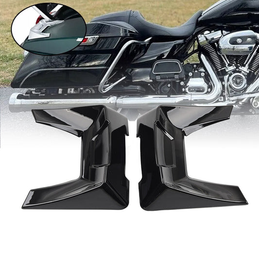 for Harley Road Glide Ultra Limited 14up Chrome Speedform Saddlebag Lid Spoilers