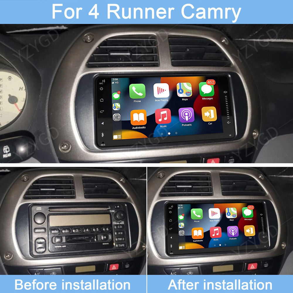 for Toyota for 4Runner 2003-2009 7Inch Car Radio GPS Navi Carplay Touch Screen WIFI