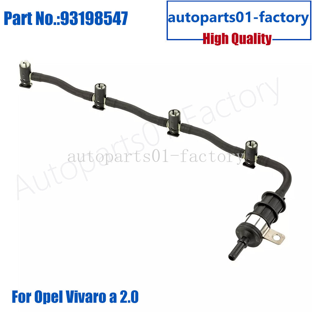 93198547 Fuel Return Pipe Fuel Injector Leak Off Hose Fit for Opel Vivaro a 2.0