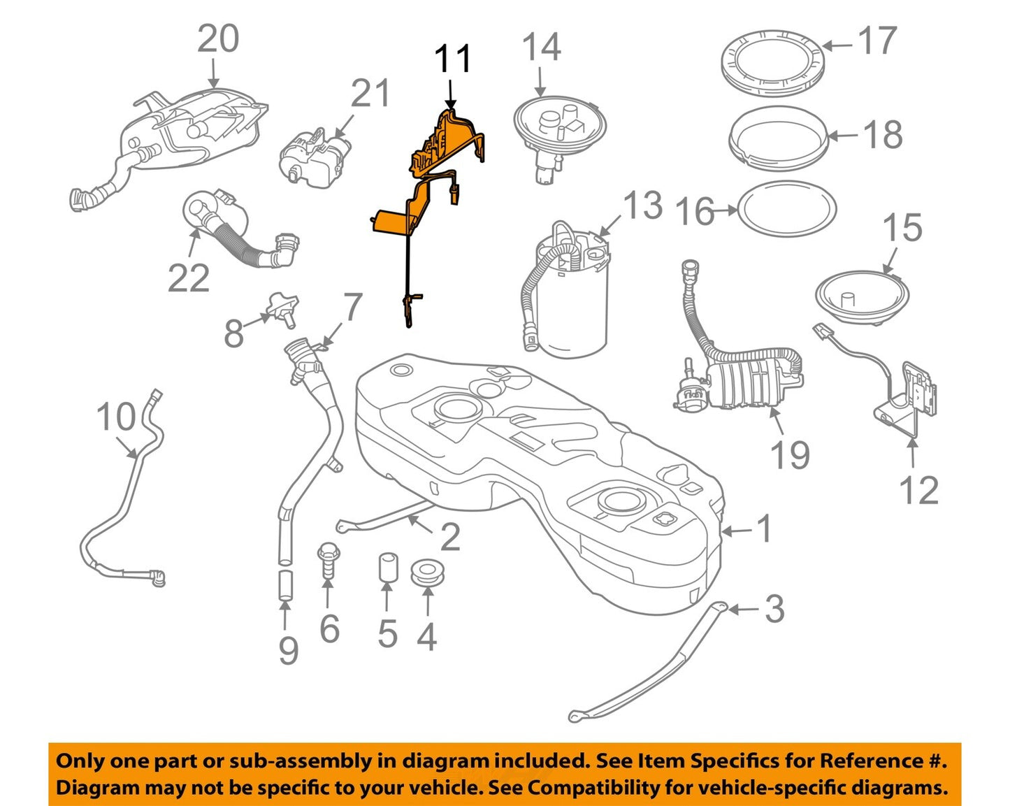 New fuel grade sensors 16147186457 and 7186457 are compatible with for BMW X3 (2007-2010).