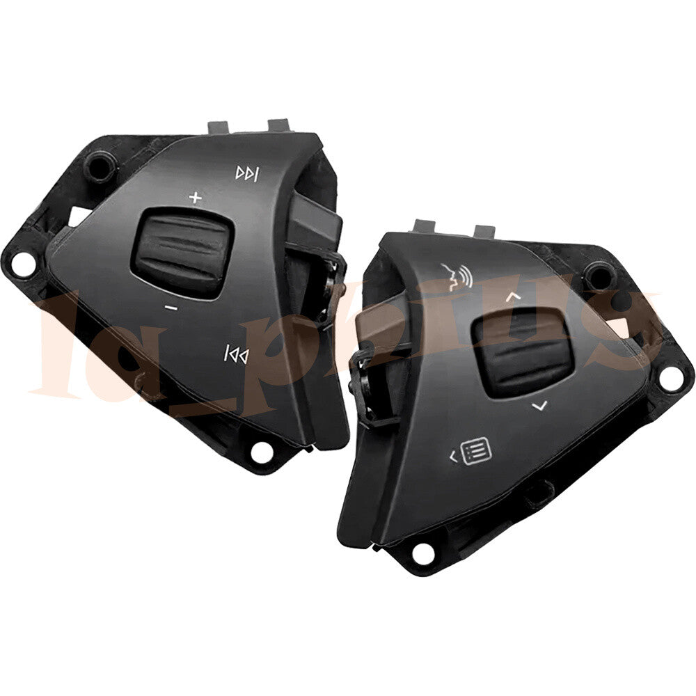 1 Pair Steering Wheel Control Buttons Black Fits for Tesla Model X S 2016 - 2021