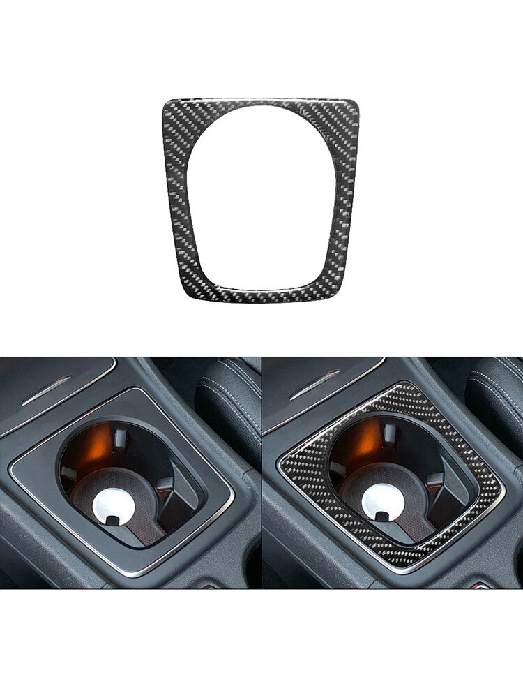 Carbon Fiber Cup Holder Trim for Mercedes-Benz CLA 2014-18/GLA 2015-18