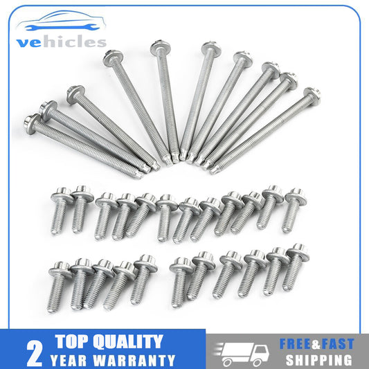 Engine oil pan bolt set in steel, suitable for BMW E88, E90, E91, E92, F23, F80, F61, 11132210959