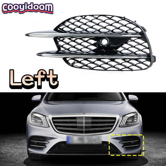 Front fog light protector frame grille left for Mercedes-Benz S-Class W222 Sport