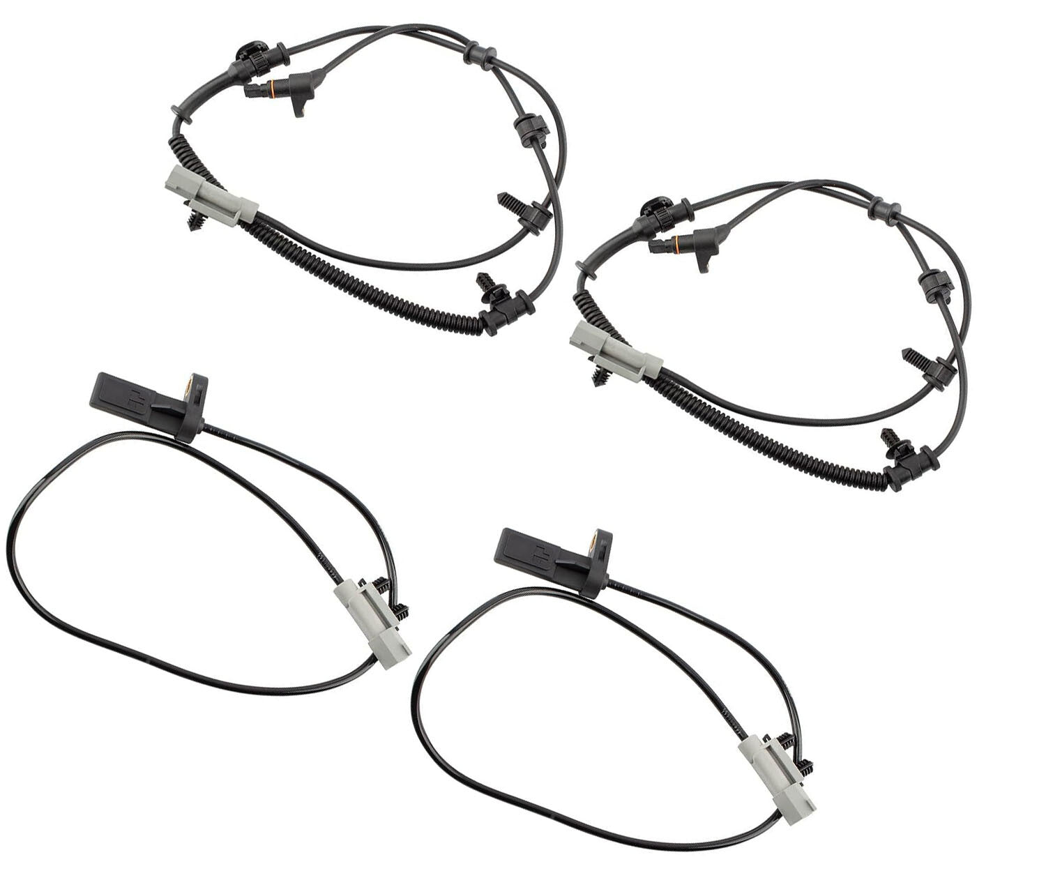 Front And Rear ABS Speed Sensor 4Pcs New Fits for Jeep Grand Cherokee 2005-2010