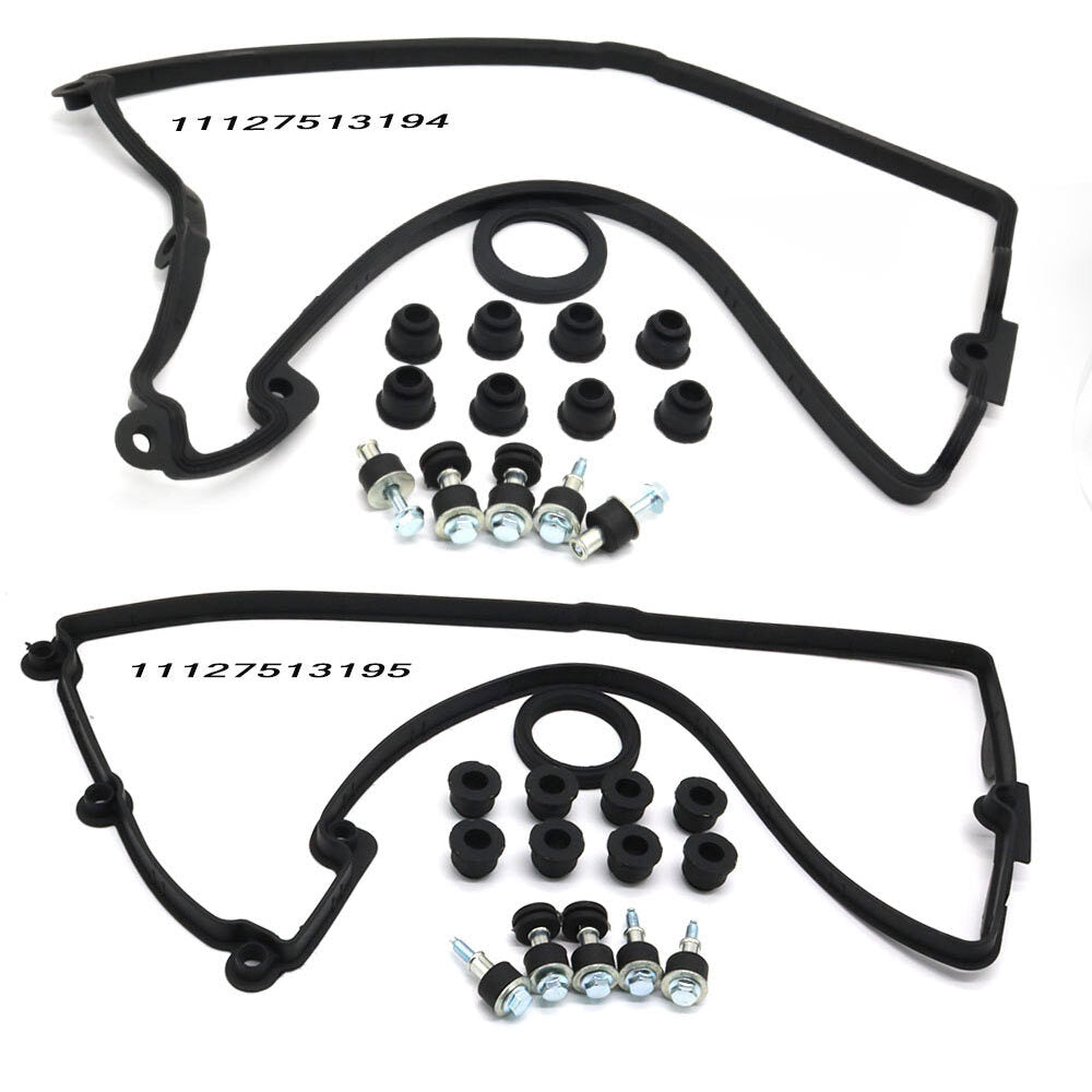 Valve Cover Gaskets w/ Bolts Seals 11127513195 for BMW 545i 645Ci 650i 745i X5
