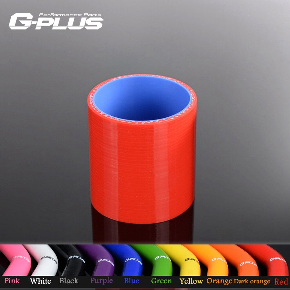 Suitable for 76mm long silicone straight hose coupler turbine intercooler hose red