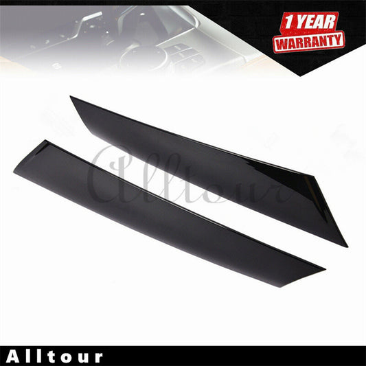 Pair Set of 2 Front Black Windshield Post Trims for Mini R57 R56 R55