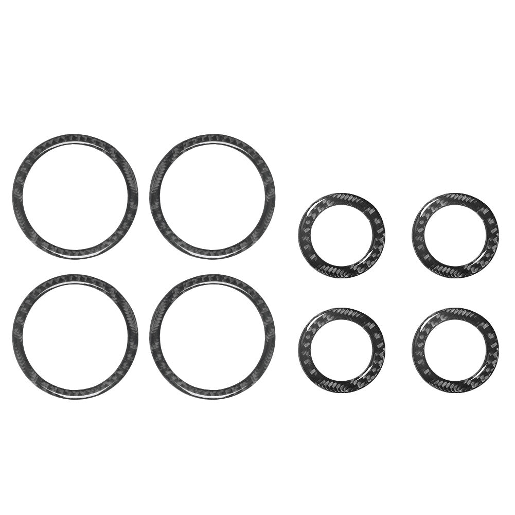 8X Carbon Fibre Speaker Ring Trim For Land for Range Rover Sport 2014-2017