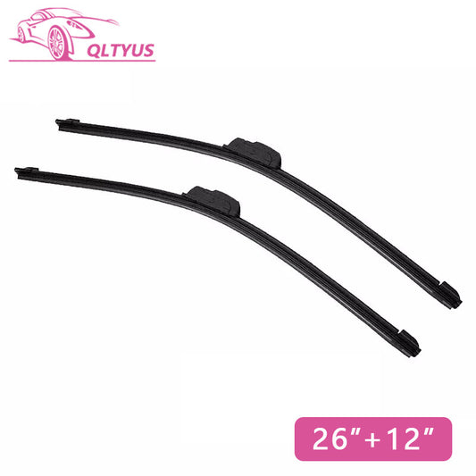 26-inch + 12-inch windshield wiper J-hook, frameless, frameless, all seasons