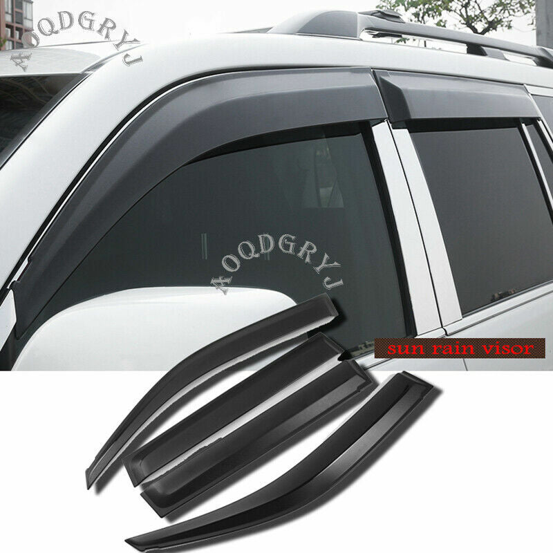 Smoke Sun/Rain Guard Vent Shade Side Window Visors for Toyota Prado 2010-2021