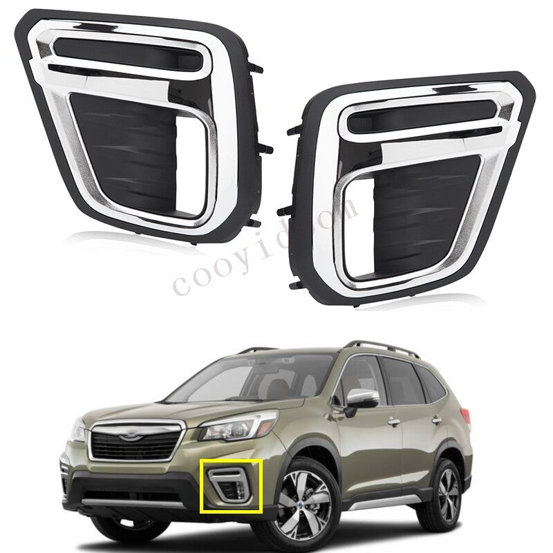 for Subaru Forester 2019 2020 2021 Front bumper Fog Light Covers Pair