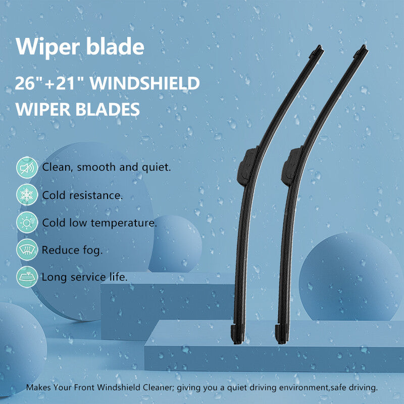 J-hook Windshield Wiper Blades J-hook 26 and 21 Bracketless Frameless