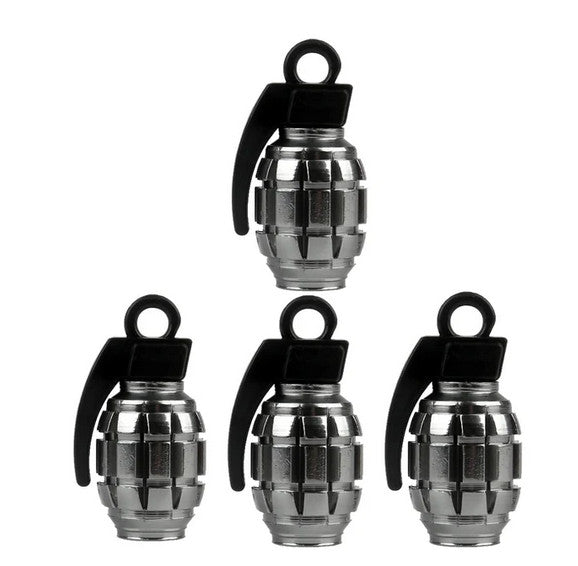 4-piece car tire valve cover rod air dust cover dustproof black bomb for Nissan