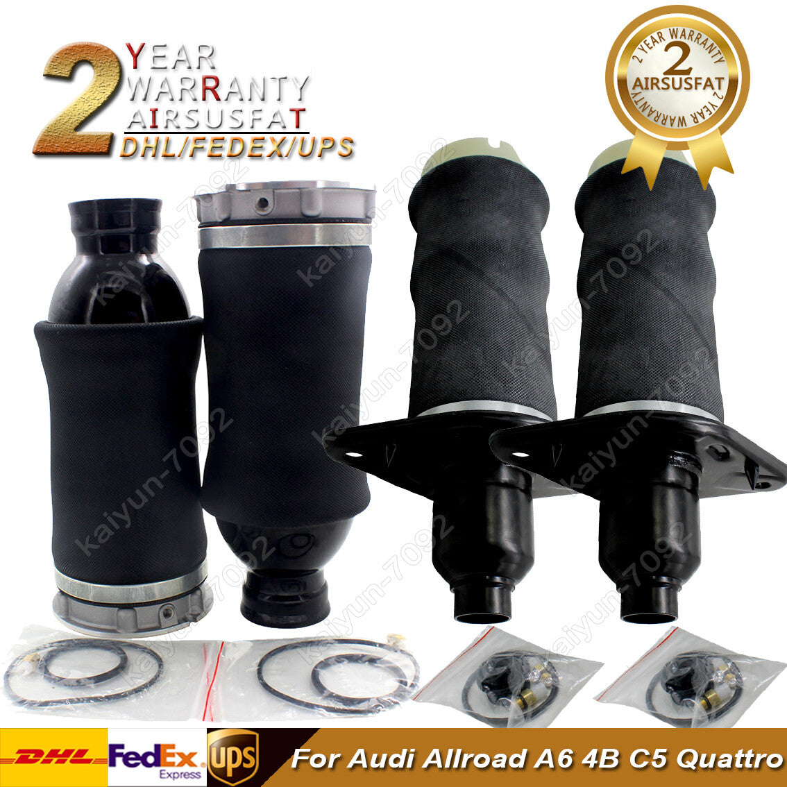 4X Front Rear Air Suspension Spring for Audi Allroad A6 4B C5 Quattro 4Z7616051B