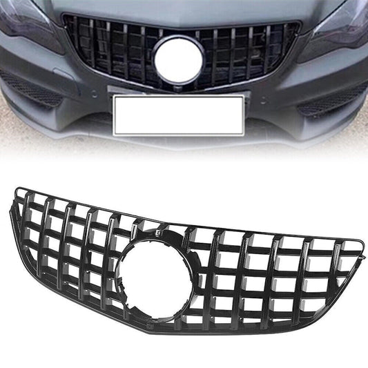 GT R Black Car Front Upper Grille For 2014-2016 15 for Benz E-Class C207 W207