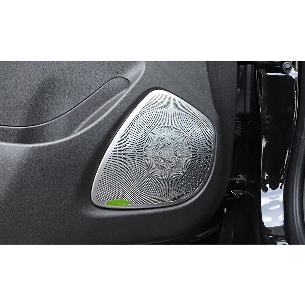 4X Inner Door Speaker Ring Cover Trim for Chevrolet Malibu 2016-24 Silver Steel