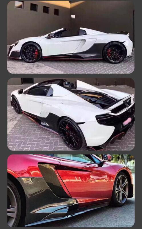 Carbon fiber side skirts and side skirt lips are suitable for McLaren MP4-12C 650S to 675LT