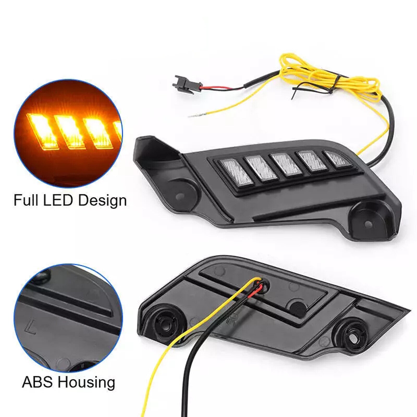 2pcs LED Daytime Running Light Headlight Side Lamp fit 12-15 for Toyota Tacoma AP